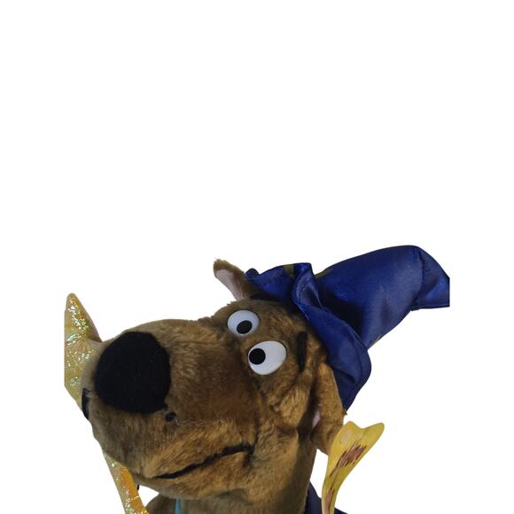 Scooby Doo 16" Vintage Plush 2002 Wizard Hat And Cape Robe Stars Blue - Picture 2 of 8